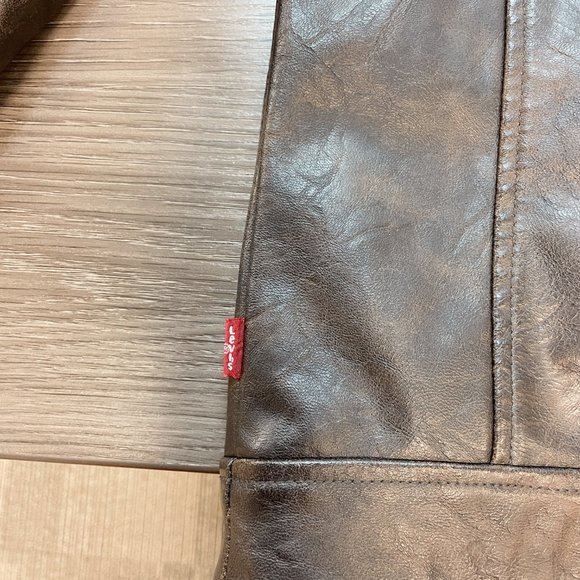 Levi's Vegan Leather Moto Jacket (M-L) - Picture 10 of 12